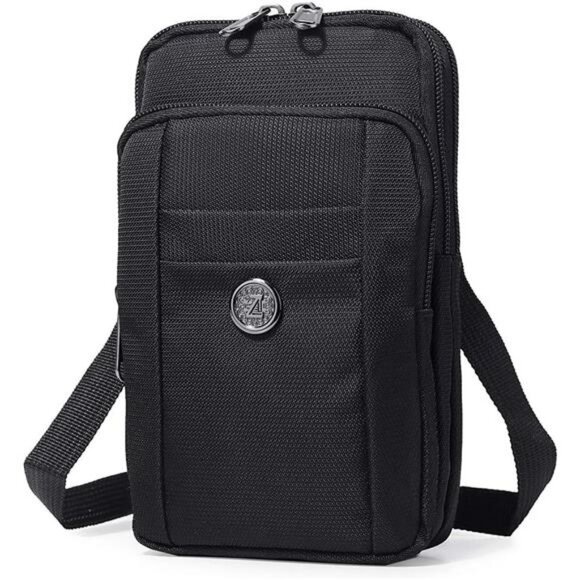 Wolf Waterproof Nylon Multifunctional Phone Bag Small One Shoulder Crossbody Bag - Picture 1 of 7